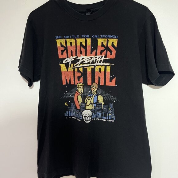 Eagles Of Death Metal EODM Battle For California Black T-Shirt Men's Medium M - Picture 1 of 5